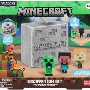 Kit de excavación Oficial de Minecraft para niños, decoración de