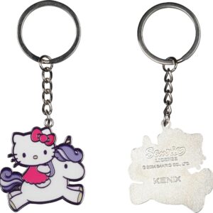 Konix Hello Kitty Llavero 4 x 4 cm - Metal - Diseño de unicornio