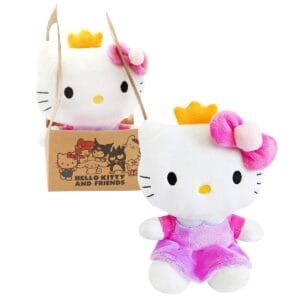 Joy Toy - Hello Kitty Princesa Peluche 14 cm en Bolso de cartón