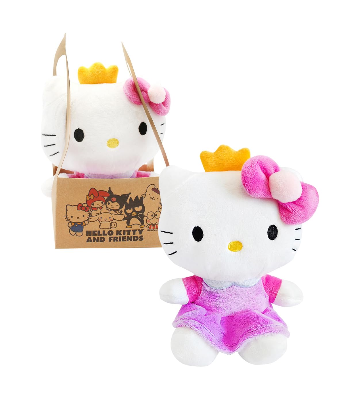 Joy Toy - Hello Kitty Princesa Peluche 14 cm en Bolso de cartón