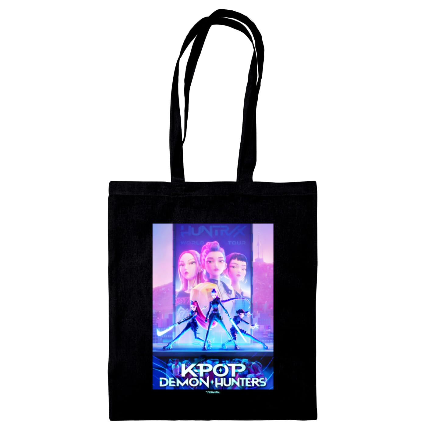 Pyramid International K-POP DEMON HUNTERS (KEY ART) BLACK TOTE BAG –