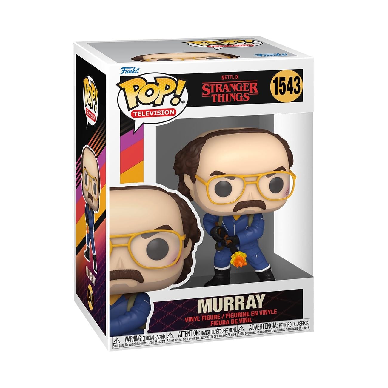 Funko Stranger Things Figura Vinilo Murray 1543 Unisex Pop!