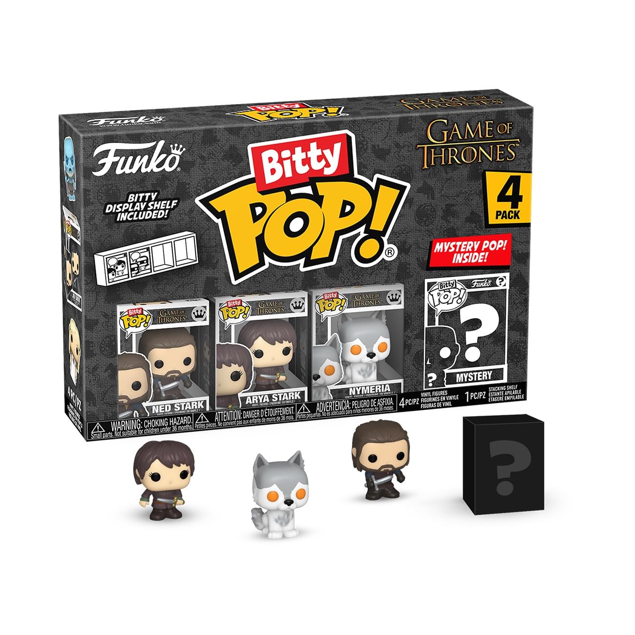 Funko Bitty Pop! Got - Ned Stark 4pkY una Minifigura Misteriosa