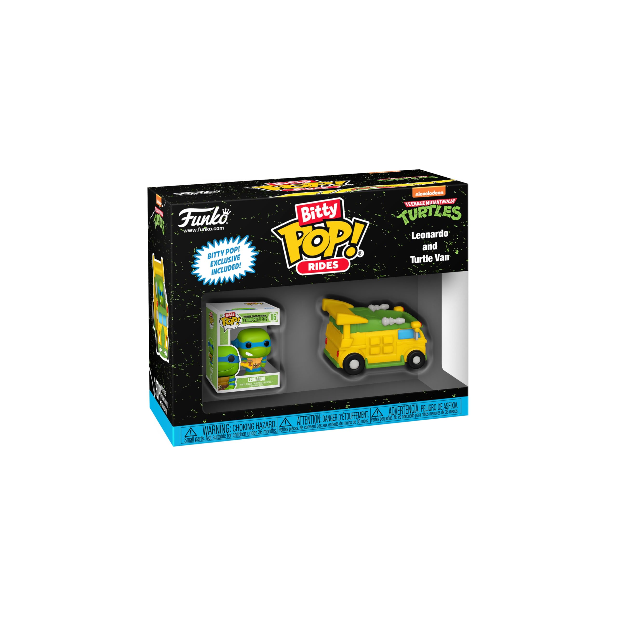 Funko Bitty Pop! Rides | Tortugas Ninja Leonardo con Turtle Van |