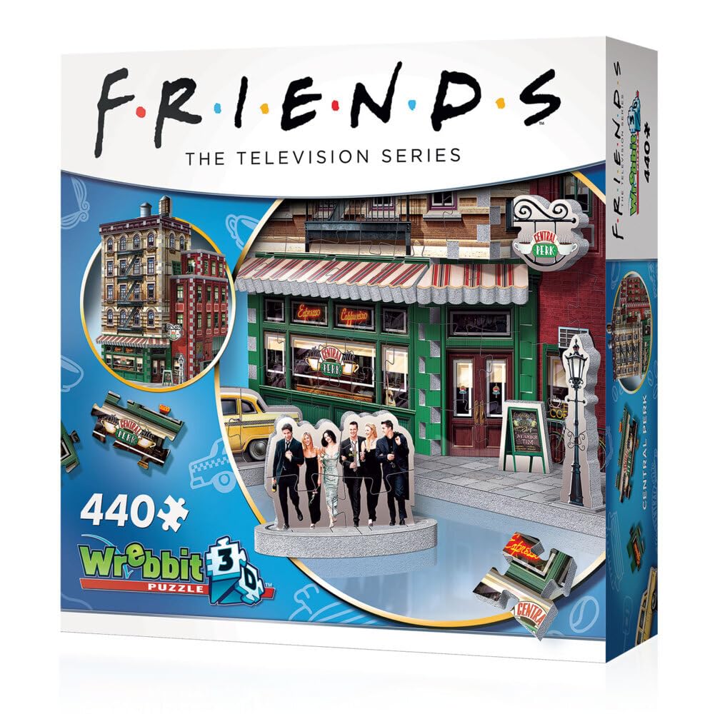 Wrebbit3D, Friends: Central Perk Café (440pc), 3D Puzzle, Ages 14+