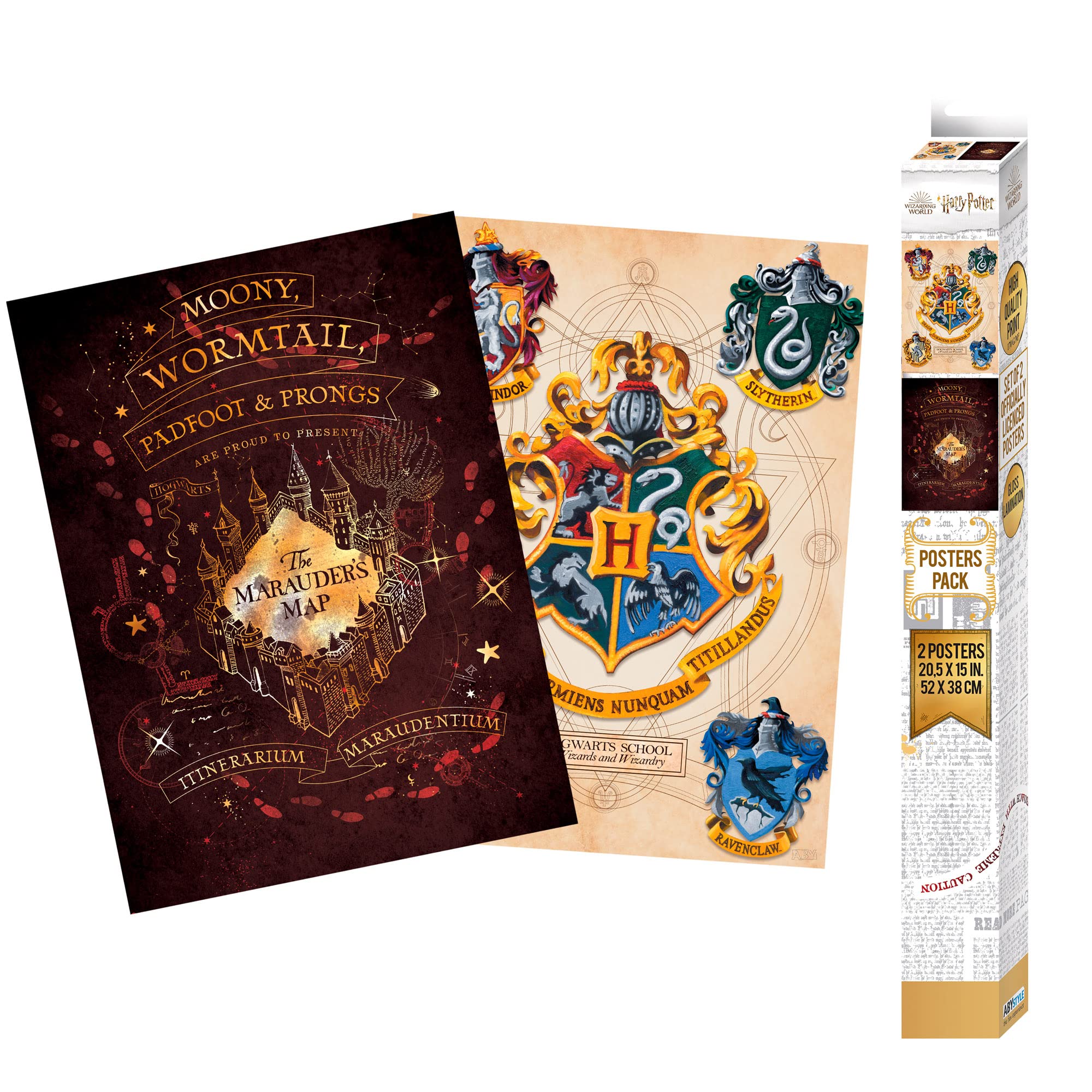 Harry Potter - Blason & Maraudeurs - Set 2 Posters '52x38'