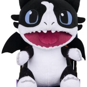 DreamWorks Dragons Thunder Plush with Plasma Blast Feature, 11"