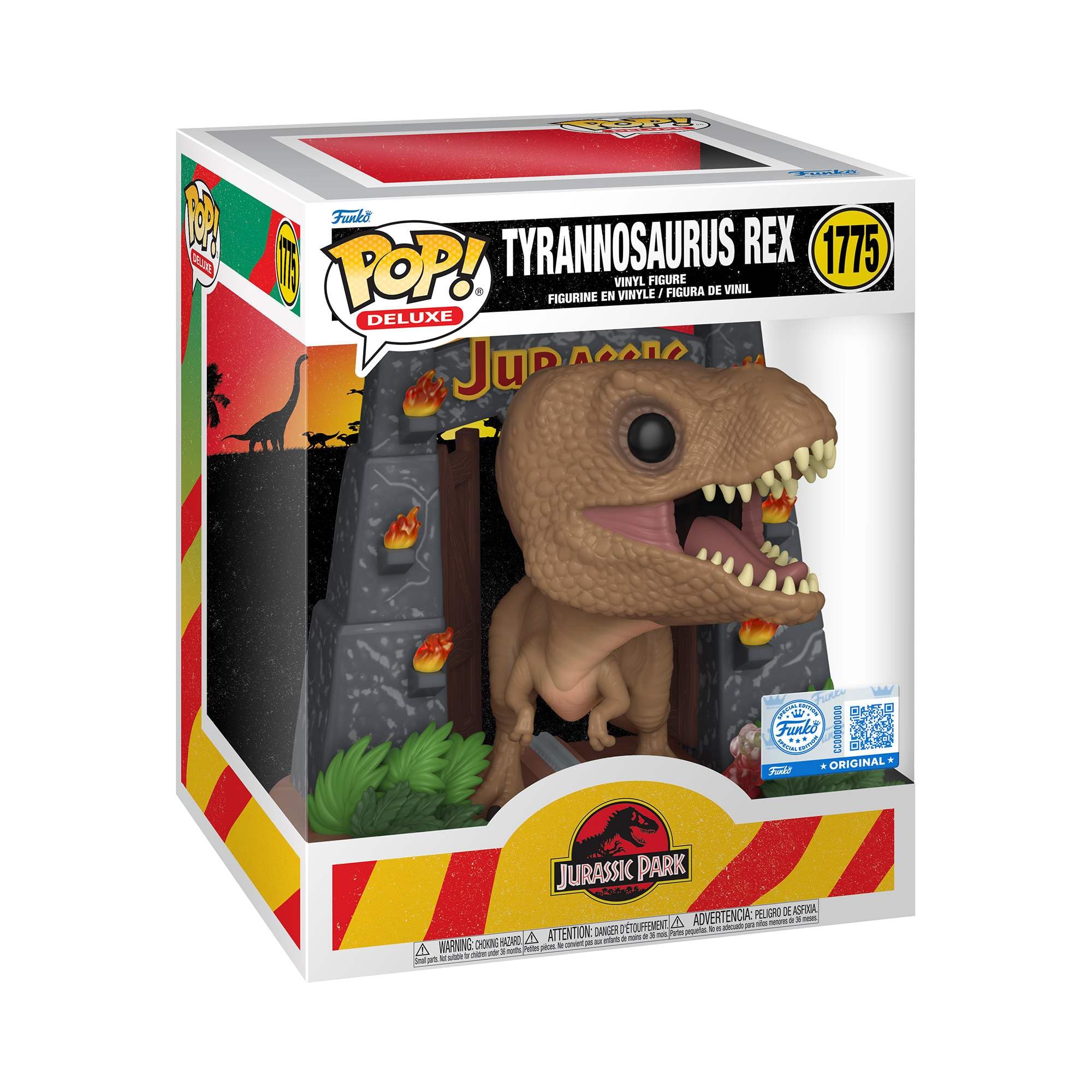 Pop! Deluxe: Jurassic Park - T-Rex w/Gates - Collectable Vinyl Figure