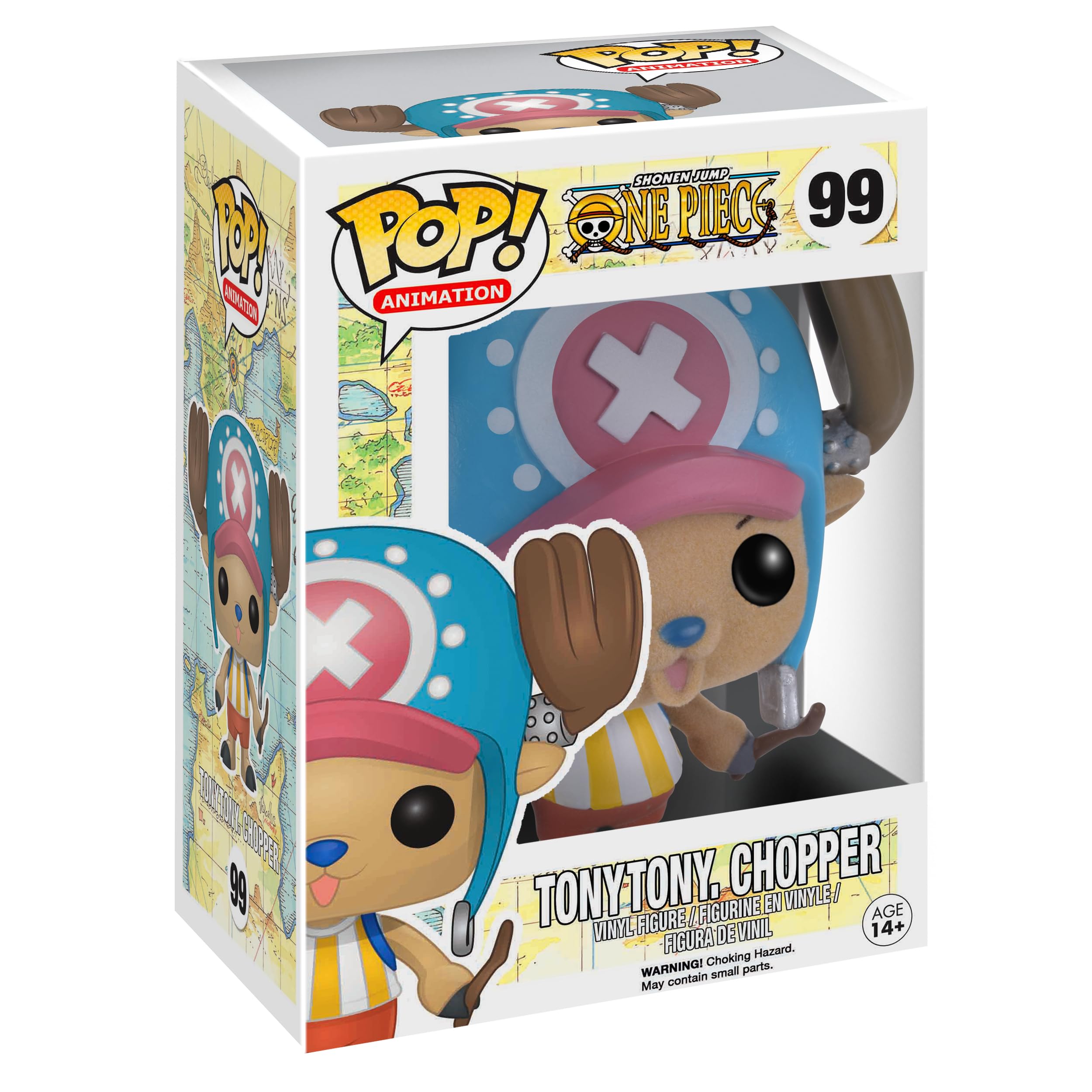 Funko Pop Vinyl , One Piece , Tony Tony Chopper , Flocked, Figura de