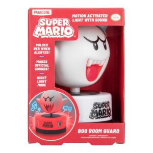 Paladone Nintendo Super Mario Boo Luz nocturna y alarma con sensor de