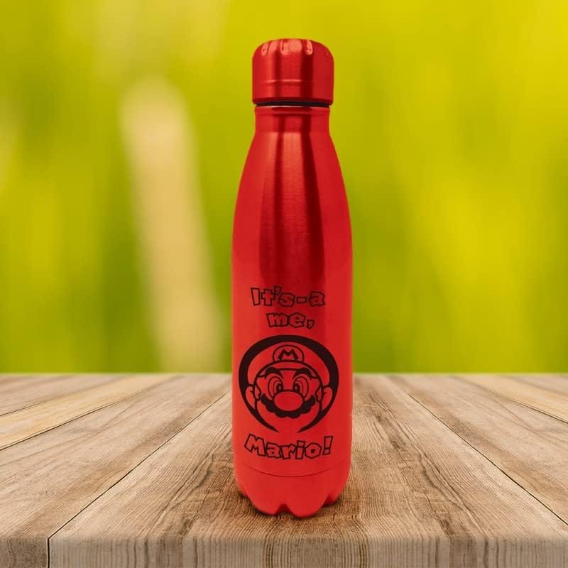 Pyramid International - Mario Botella metálica - 500ml - Botella de - Imagen 2