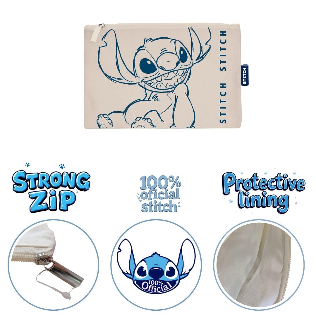 ARDITEX, Neceser Stitch, Bolsa de Aseo Lilo y Stitch, Neceser de Tela - Imagen 3
