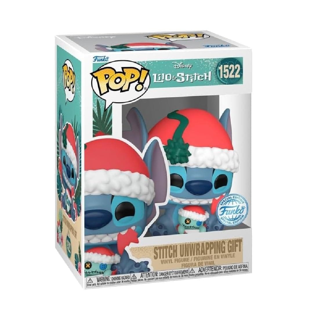 Funko Pop! Stitch unwrapping Gift navideño 1522 Pop Lilo & Stitch - Imagen 2