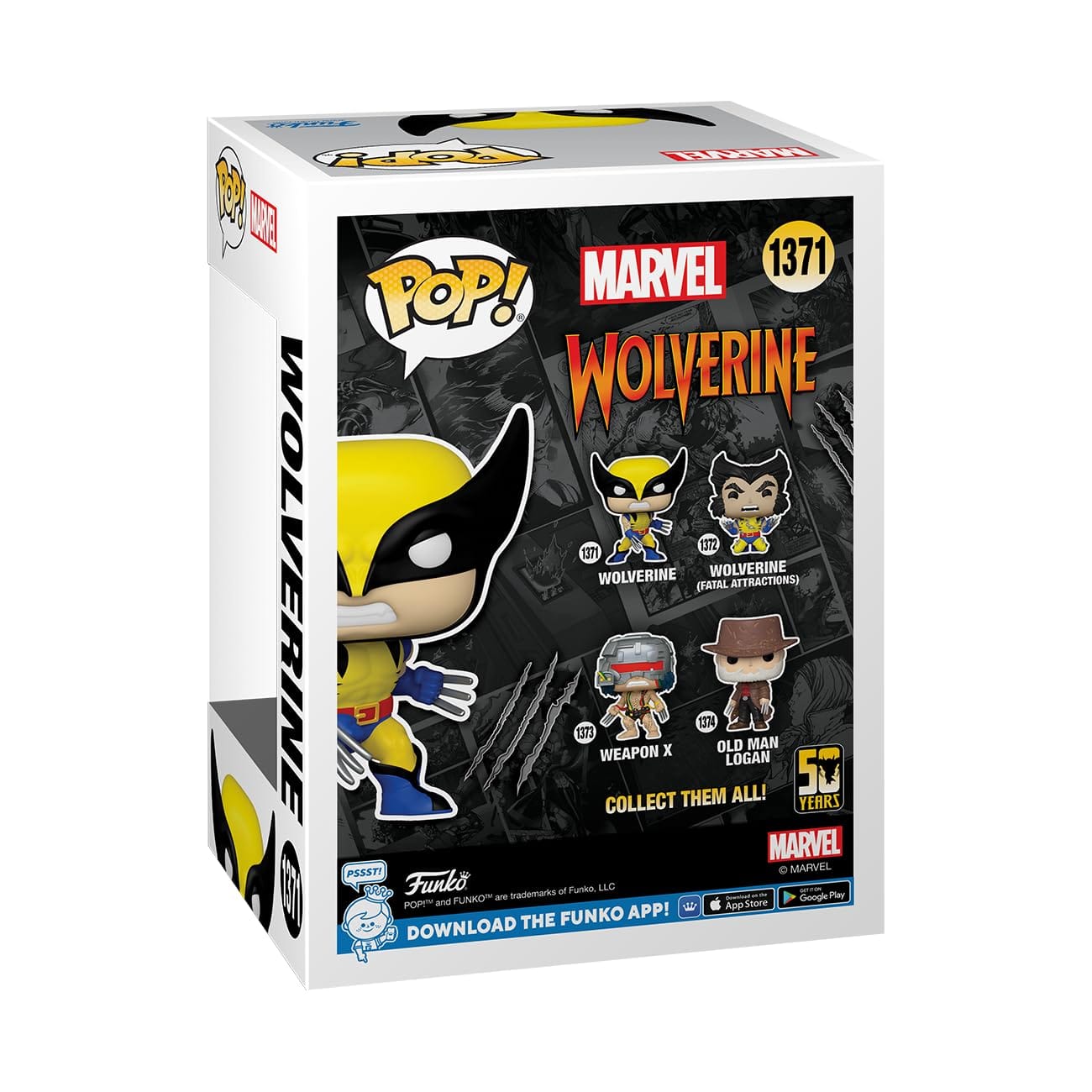 Funko Lobezno Figura Vinilo 50th - Wolverine 1371 Unisex Pop! - Imagen 3