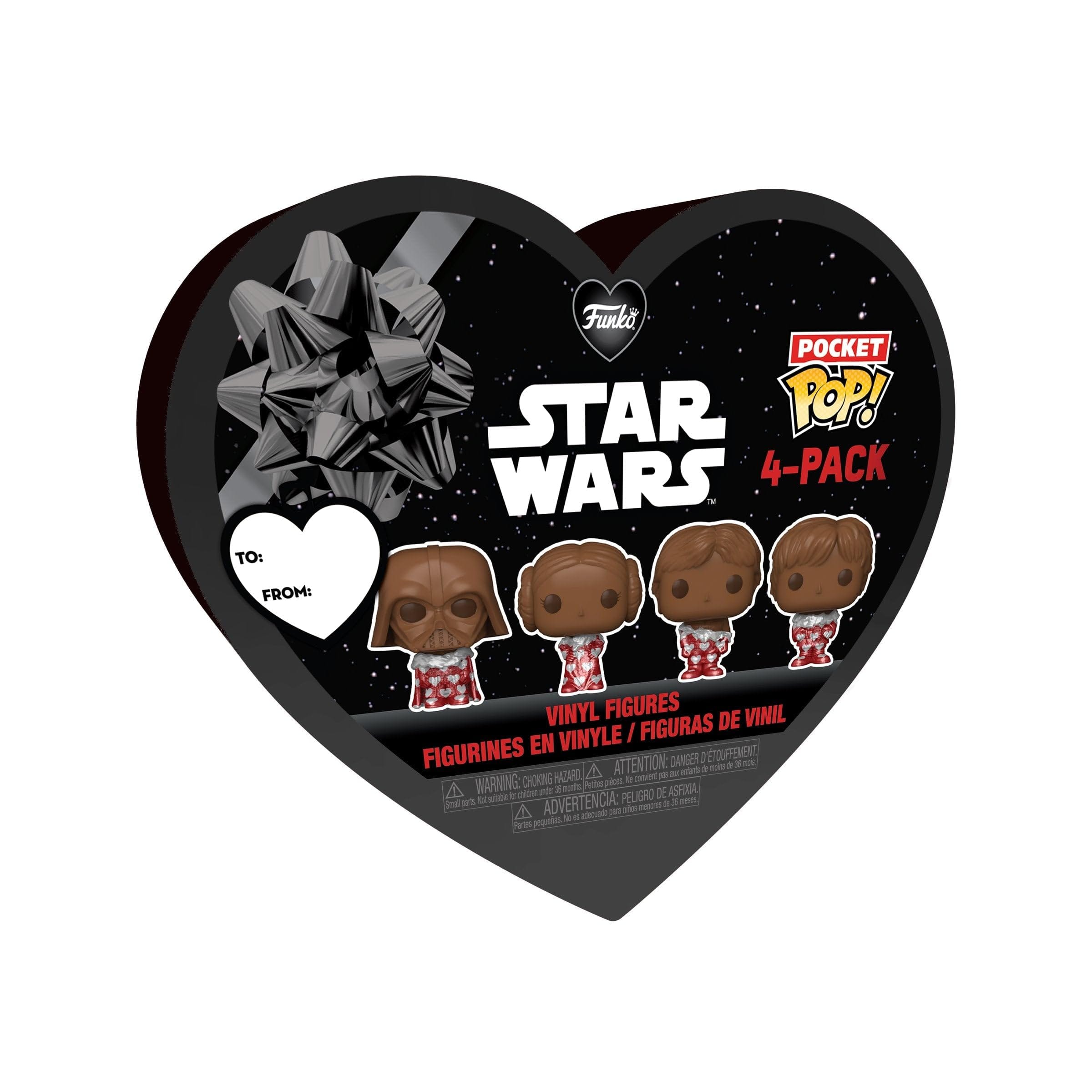 Funko Pocket Pop! Star Wars Valentines Box 4 Paquete - Darth Vader - - Imagen 2
