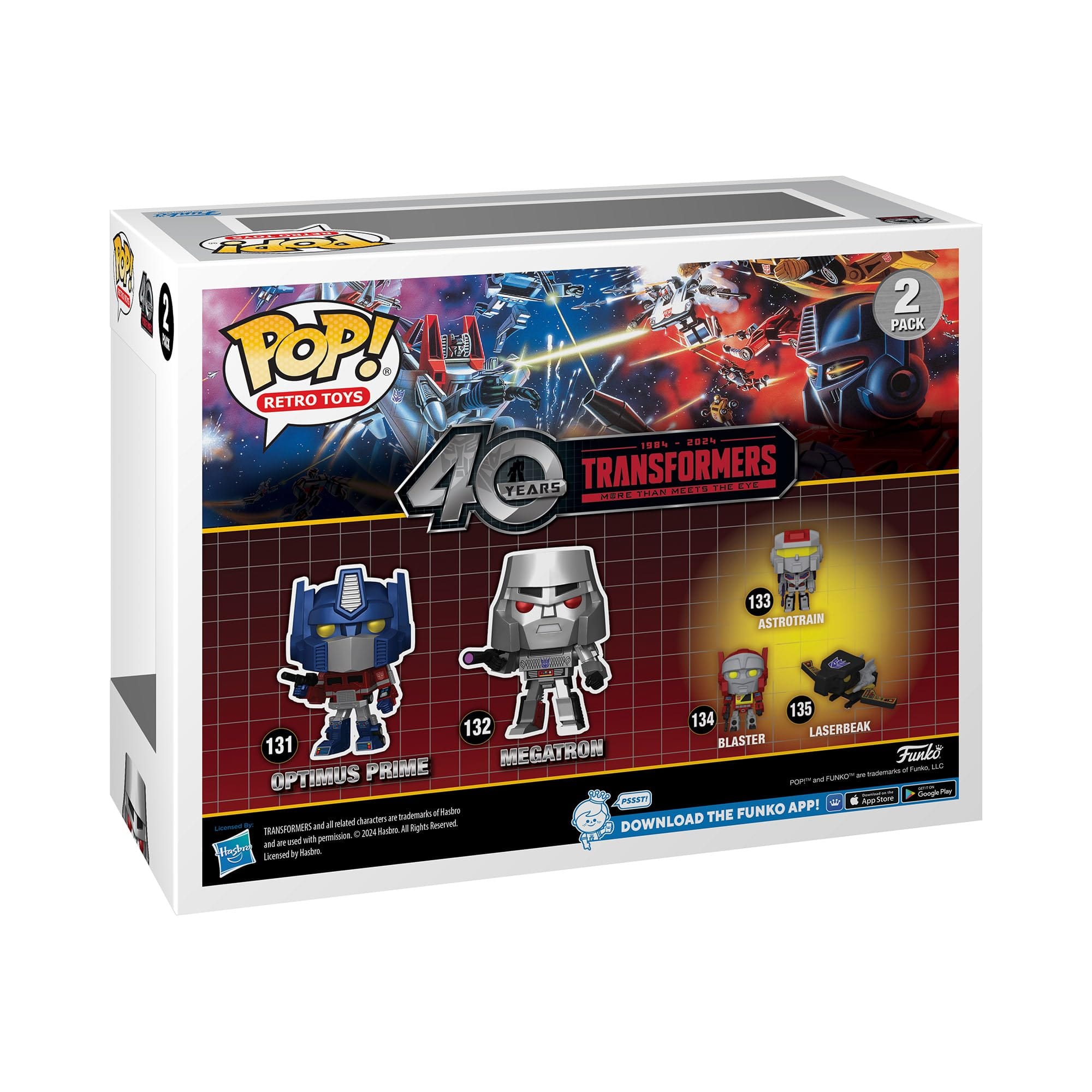 Funko Pop! Retro Toys: Transformers - Optimus Prime/Megatron 2 Pack - - Imagen 3