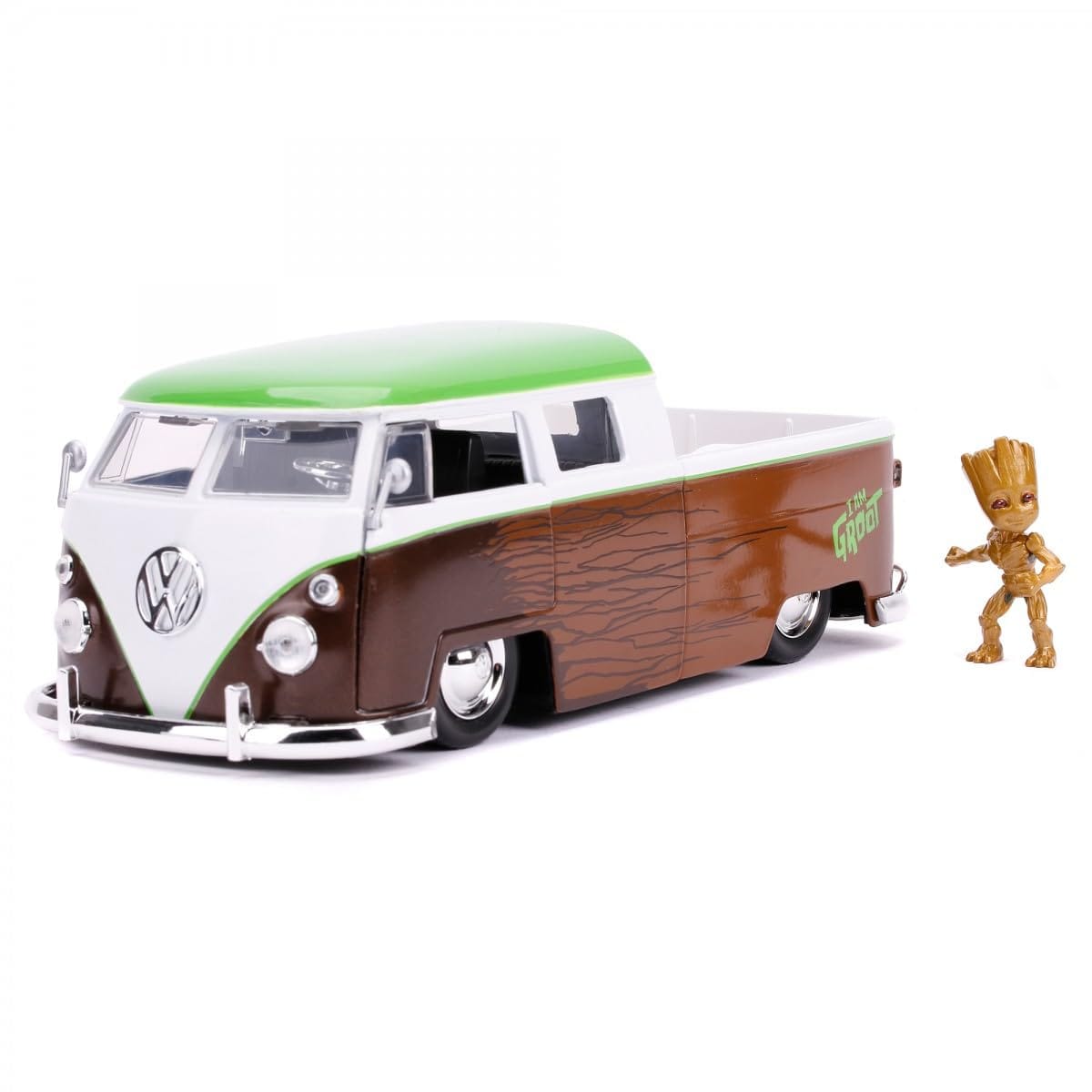 Jada Marvel Groot VW Micro Truck - Coche Fundido a Escala 1:24 - Imagen 2